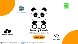 Smarty Panda Discord Bot Banner