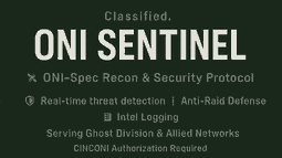 ONI Sentinal Discord Bot Banner