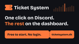 Ticket System Discord Bot Banner
