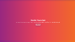 Public Panda Musik Discord Bot Banner