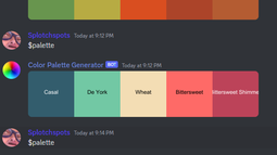 Color Palette Generator Discord Bot Banner