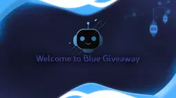 Blue GiveAways Discord Bot Banner
