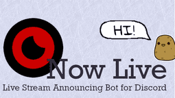 Now Live Discord Bot Banner