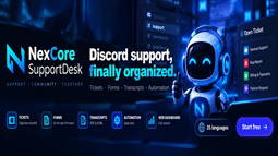 NexCore SupportDesk Discord Bot Banner