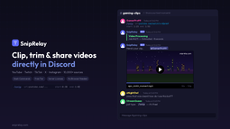 SnipRelay Discord Bot Banner