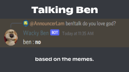 Talking Ben Discord Bot Banner
