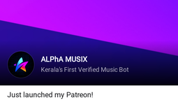 ALPhA MUSIX Discord Bot Banner