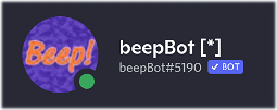 beepBot Discord Bot Banner