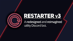 Restarter v3 Discord Bot Banner