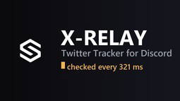 X-RELAY | Twitter Tracker Discord Bot Banner