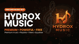 HYDROX MUSIC Discord Bot Banner