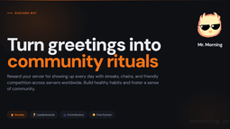 Mr. Morning Discord Bot Banner