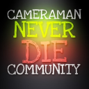Cameraman Never Die Community Discord Server Logo