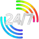 24/7 MUSIC BOT PLAZA Discord Server Logo